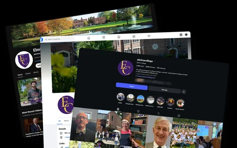 Elmira College YouTube, Facebook and Instagram pages.
